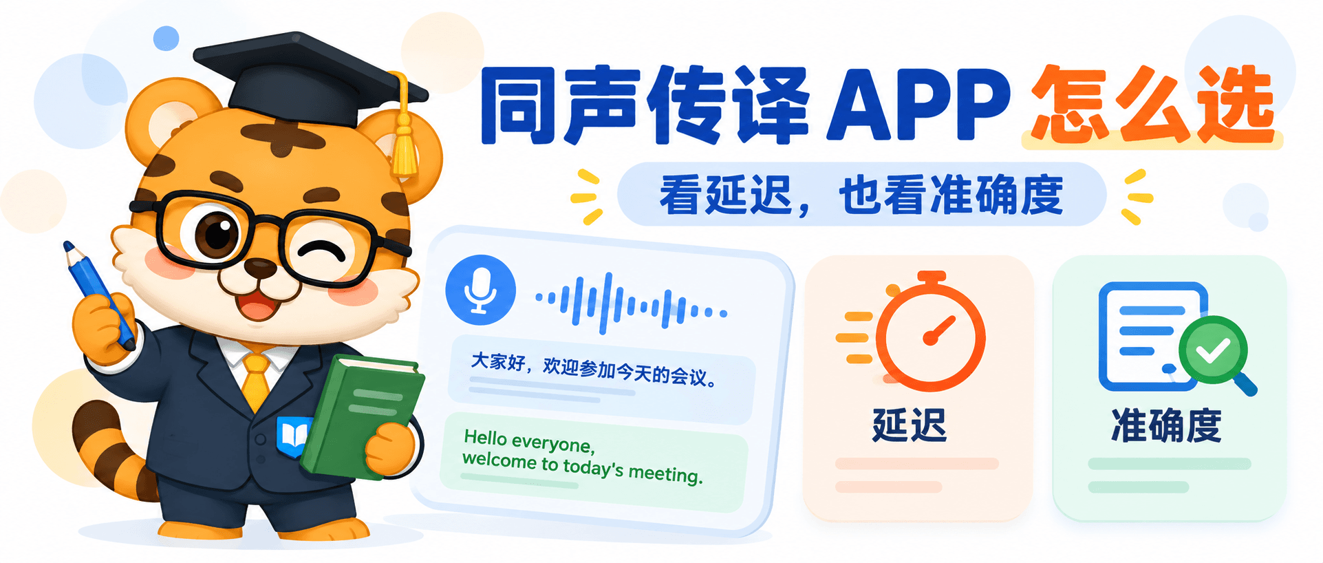 同声传译 APP 怎么选？用 3 个场景看延迟和准确度 [判断方法]