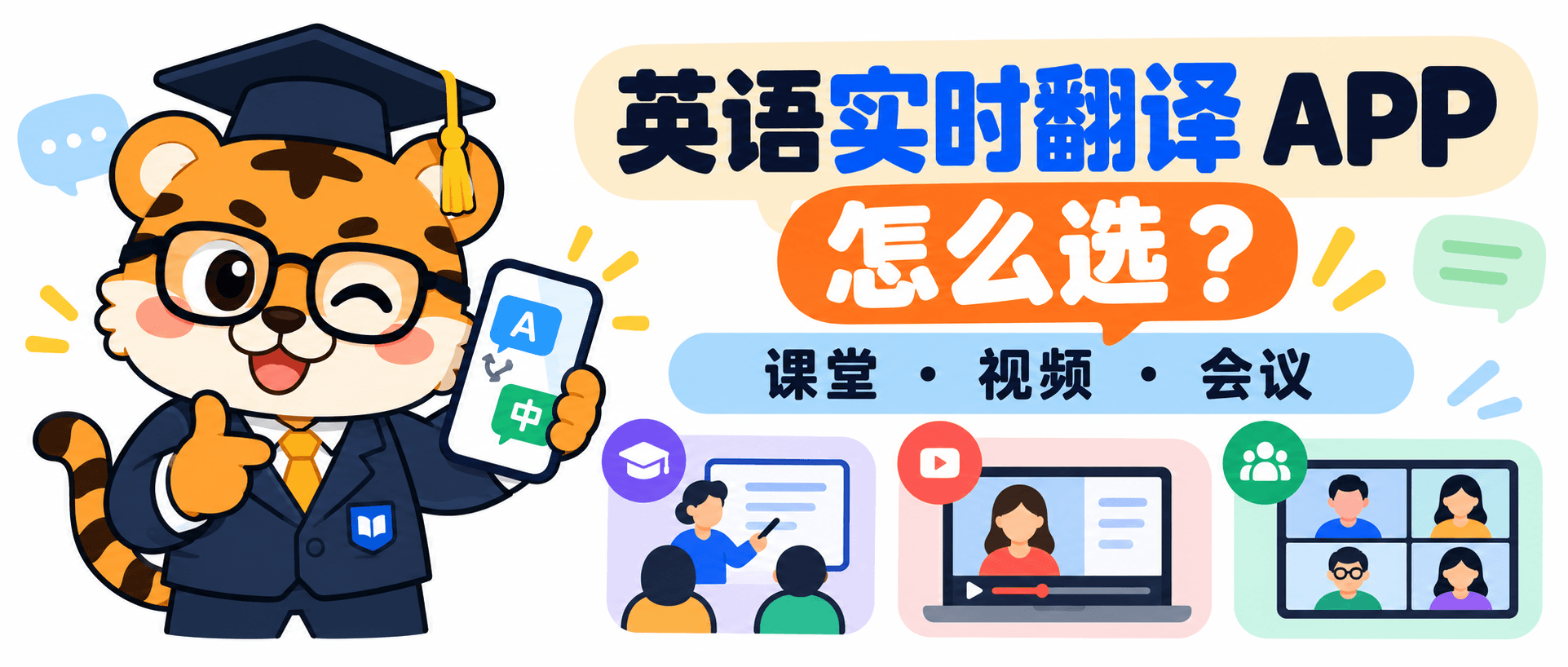 2026 年英语实时翻译 APP 怎么选？课堂、视频和会议场景横评
