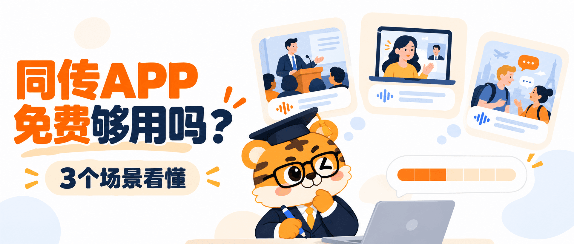 免费的同声传译APP够用吗?3个场景帮你判断