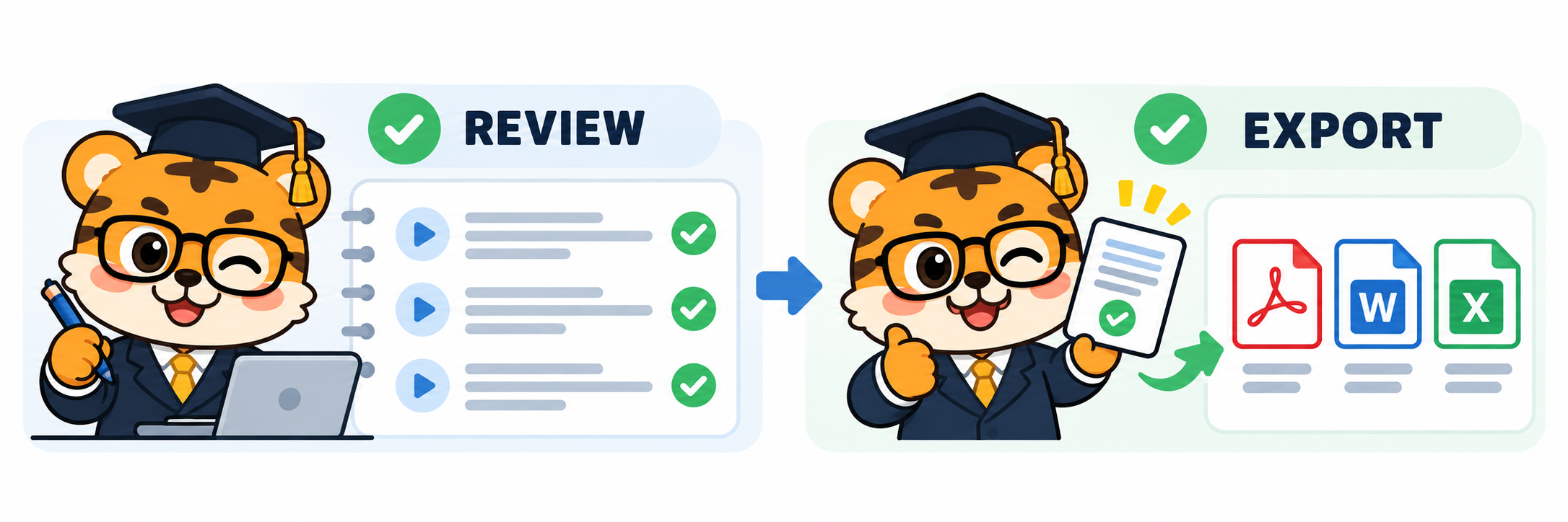 Keep translated notes ready for later review