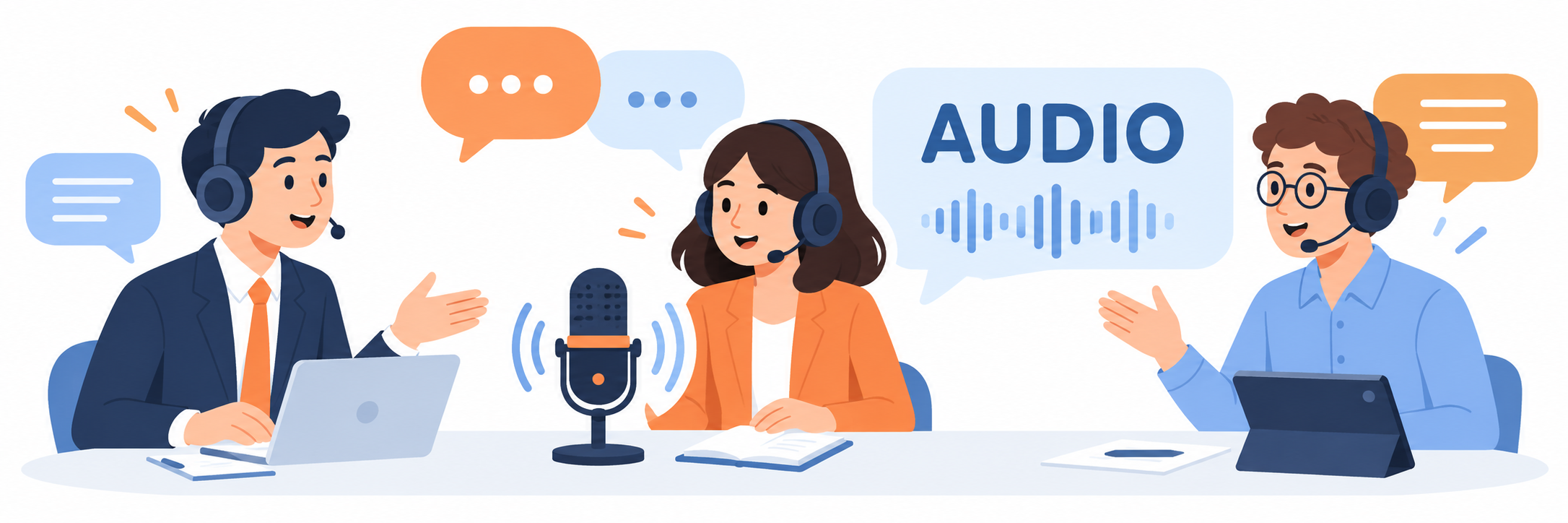 Group conversation audio setup